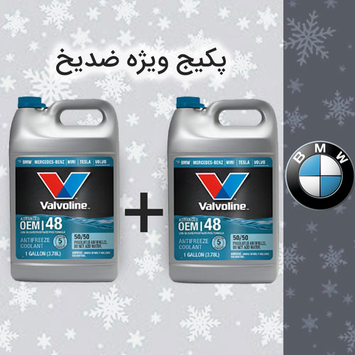 پکیج ویژه ضدیخ 8 لیتری بی ام و (منفی 37 درجه)