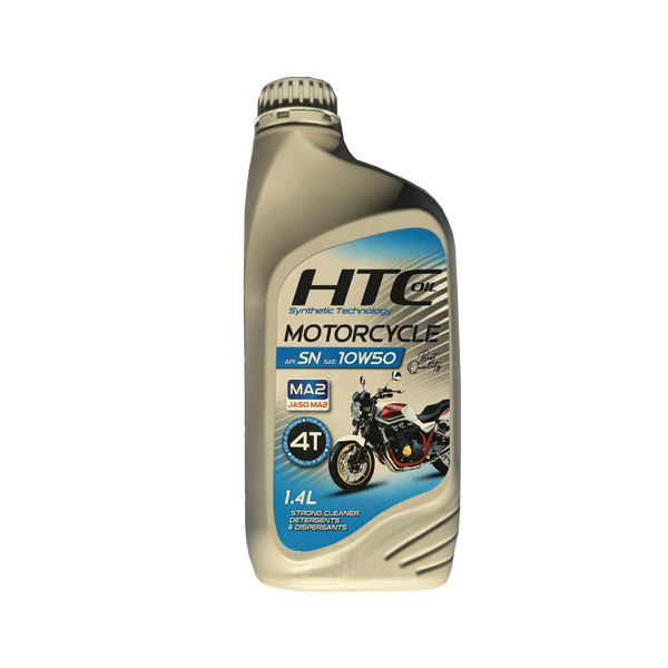 روغن موتور اچ تی سی HTC JASO MA2 مدل 4T SN حجم 1400 سی سی (10W-50) (قرمز)