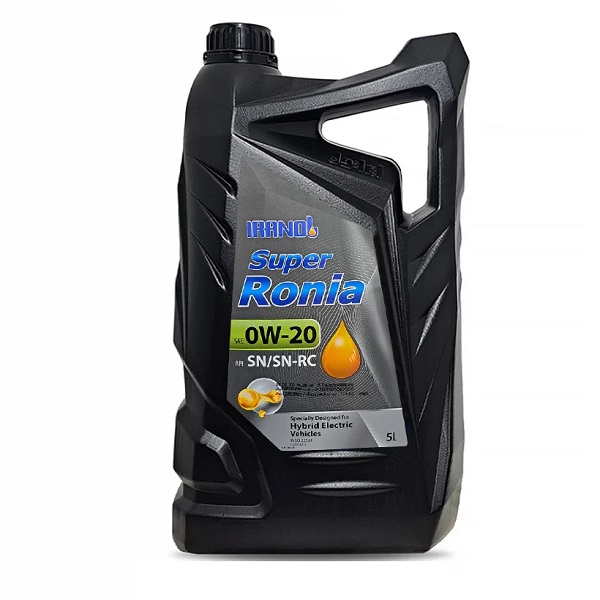 روغن موتور ایرانول مدل سوپر رونیا SN حجم 5 لیتر (0w-20)