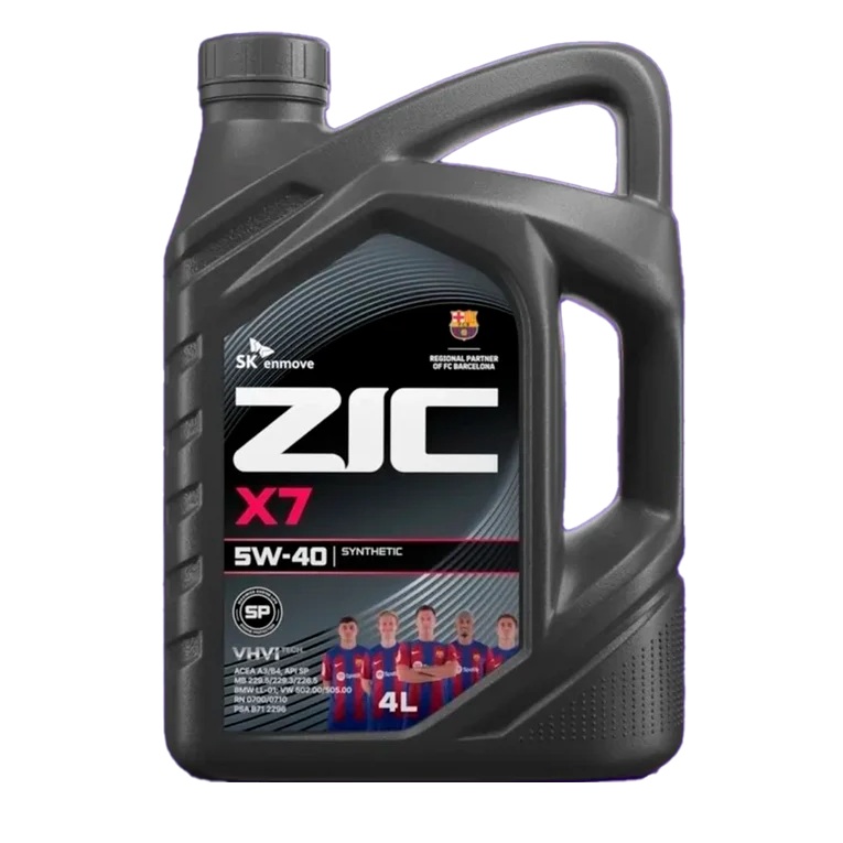 روغن موتور زیک ZIC مدل X7 SP حجم 4 لیتر (5w-40)