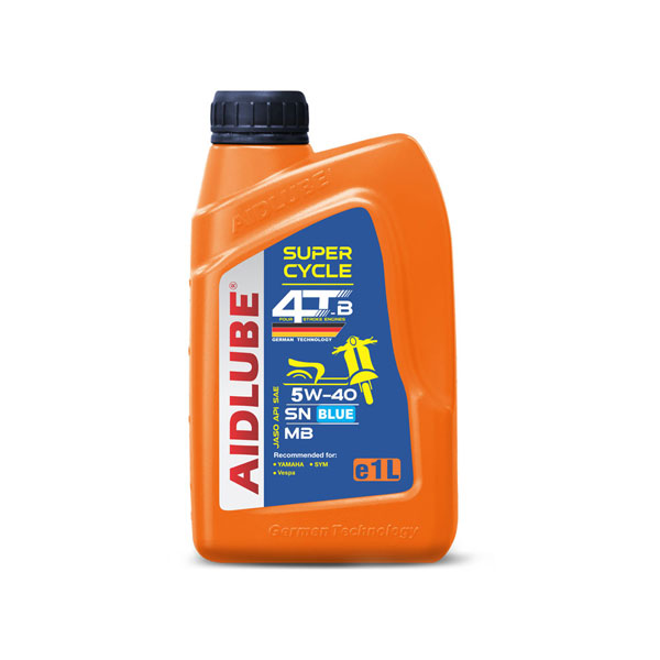 روغن موتور ایدلوب Aidlube مدل SN JASO MB حجم 1 لیتر (5w-40)