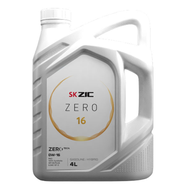 روغن موتور زیک SK ZIC مدل Zero API SN حجم 4 لیتر (0w-16)