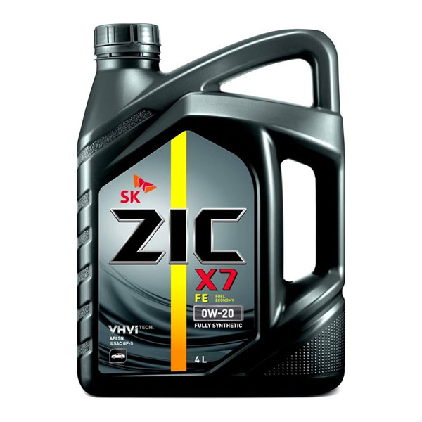 روغن موتور زیک SK ZIC مدل X7 API SP حجم 4 لیتر (0w-20)