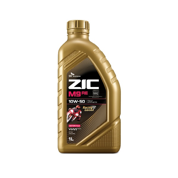 روغن موتور سیکلت زیک ZIC M9 مدل SN JASO MA2 حجم 1 لیتر (10w-50) ساخت کره